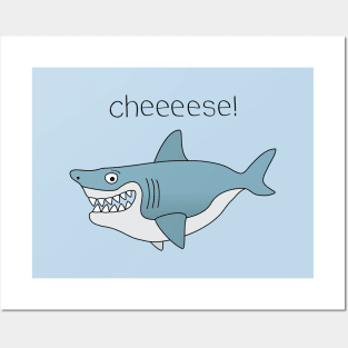 Shark - cheeeese! Posters and Art